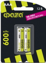 Акк NiMh R 3  600мА*ч Фаzа 2/блистер (20)