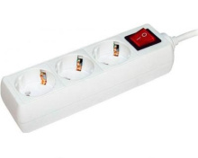 Удл 3гн  3м с/з выкл 3500Вт ПВС 3x1мм² IEK У03К (14)