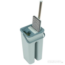 Швабра с насадк микроф липучка 11,5х35 120см +ведро Clean hands РыжийКот (12) 