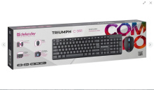 Набор Defender Triumph C-991 RU клав+мышь черный (20)