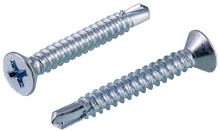 Саморез оконный сверло 3.9х35 белый цинк короб 500шт Kranz