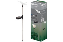 Св-к на солн бат TDM СС Стрекоза 1LED RGB сталь (12)