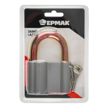 Замок навесной 80мм алюминий Ермак (48)