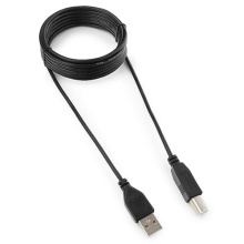 Каб. USB AM-BM 3 м Гарнизон черный (100)