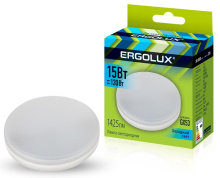 Лампа диод GX53 15Вт 4500К 1425Лм Ergolux (10/100)