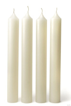 Свеча хозяйственная 17см d22 55г белый б/уп (50)