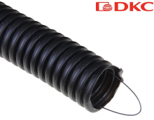 Труба гофр ПНД 40мм чёрный DKC (20/1040)