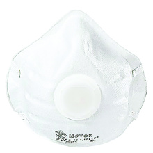 Полумаска фильтрующая Исток-1ФК FFP1 с клапаном выдоха (10/100) инд упак