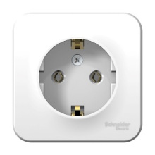 Розетка Blanca 1-ОП с/з изол пластина белый (12/72)