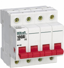 Выкл нагрузки 4Р 100А DEKraft ВН-102 (3/60)
