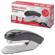 Степлер №24/6, 26/6 до 25 л Brauberg "Original" чёрный (1/12/96)