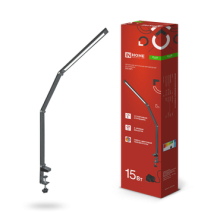 Св-к наст диод струбцина Inhome PLUS ССC-02Ч 15Вт 3000-6500K 600Лм сенсор-диммер черный (16)