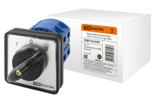 Переключатель кулачковый 2P 10А IP40/IP20 TDM КПУ11-10/52 (1-0-2) (100)