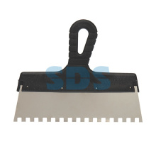 Шпатель фасадный 250мм зуб 8х8 нерж пластмассовая ручка Rexant