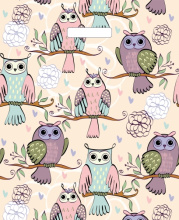 Пакет ПВД с вырубной ручкой 36х43 35мкм Совушки (50)