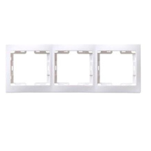Рамка IEK Кварта белая 3-ая (25/500)