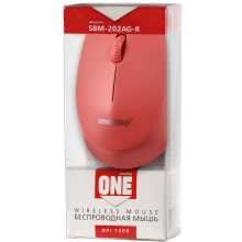 Мышь б/п SmartBuy 202 One 3кн 1200dpi красный (100)