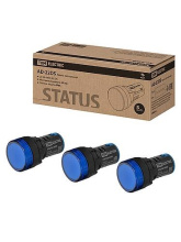 Лампа инд TDM AD-22DS(LED) синий 24-440В (10)