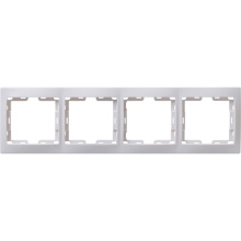 Рамка IEK Кварта белая 4-ая (19/380)