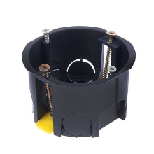 Подрозетник УП d68/45.1.2 пласт. лапки черный (под соед 100-030) (200)