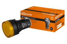 Лампа инд TDM AD-22DS(LED) желтый 220В IP40 (10)