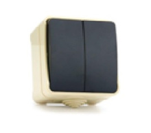 Выкл Smartbuy Сатурн 2кл IP54 серый (18/216)