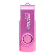 Флэш-диск SmartBuy 64GB Twist розовый