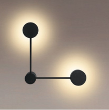 Св-к настен 2хGX53 Wolta MOLECULE IP20 Чёрный 330x330