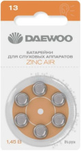 Бат д/слух Daewoo ZA13 6/блистер (60)