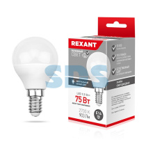Лампа диод шар G45  9.5Вт E14 2700К 903Лм Rexant (10) Н