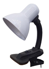 Св-к наст прищепка Е27 General GTL-021 белый пакет 60Вт (24)