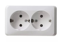 Розетка Этюд 2-ОП с/з белый (16/96)