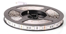 Лента диод 12В IP20 14.4Вт/м RGB 5050 60LED/м 720Лм/м 5мм 5м General Pro