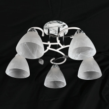 Люстра классическая ЭкономСвет 10093/5MR+WT+CR WT