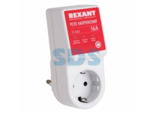 Реле напряжения розеточное Rexant 16А с/з 185-255В