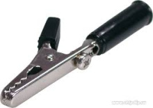 Зажим "крокодил"  10А черный (100/1000)