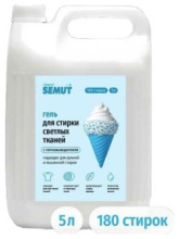 ъГель д/стирки Semut 5л для светлого белья канистра (1)