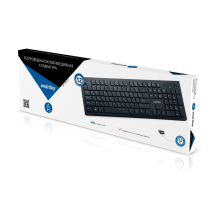 Клавиатура Smartbuy 206 мультимедийная slim черный б/пров (1/20)