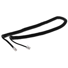 Шнур телеф витой 4р4с 2м черный Rexant (10)