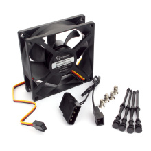 Вентилятор GEMBIRD 80*80*25 гидрод., тихий 3pin/4pin Molex провод 30см (144)