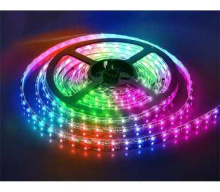Лента диод 12В IP65 14.4Вт/м RGB 5050 60LED/м 720Лм/м 5мм 5м General Pro