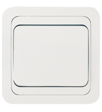 Выкл. Makel Mimoza 1кл. белый (12/120)