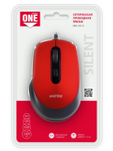Мышь бесшумная Smartbuy 265 One 4кн 800-2400dpi красный (10)