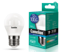 Лампа диод шар G45 12Вт Е27 6500К 980Лм Camelion (10)
