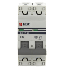 Выкл авт 2P  63A 4,5кА C EKF ВА47-63 PROxima (6)