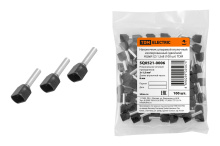 Наконечник штыр втул изол двойной  1.5мм²- 8 TDM НШвИ(2) 100шт (20)