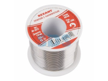 Припой с канифолью  Ø1.0мм 250гр катушка Rexant (80)