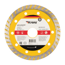 Диск отрезной алмазный Турбо 125x22.2х2.2х10мм Kranz (10)