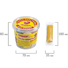 Пластилин на растительной основе (тесто для лепки) Пифагор  7 цветов 210 г пластиковый стакан (7/24)