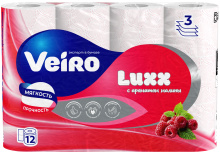 Veiro 3сл Luxx 12шт Aroma Малина декор (6/192)